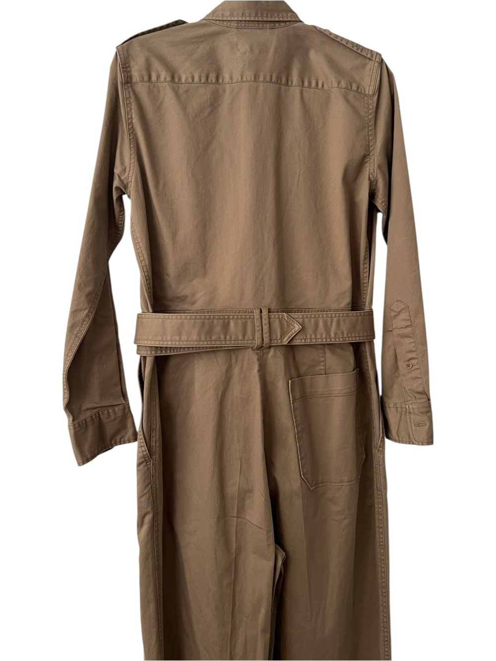 Polo Ralph Lauren Cotton Twill Jumpsuit In Montana Khaki Size 4 - Picture 6 of 15